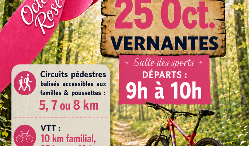 Octobre Rose : Randonnée Pédestre et circuits VTT