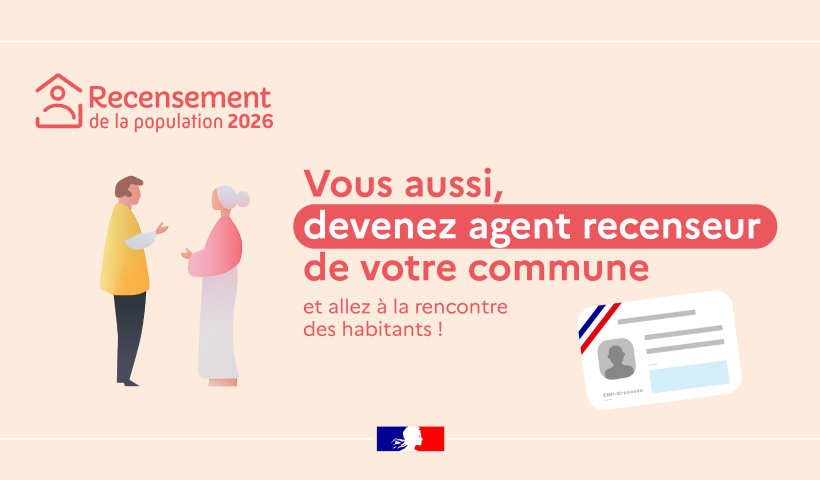 La commune recherche des agents recenseurs