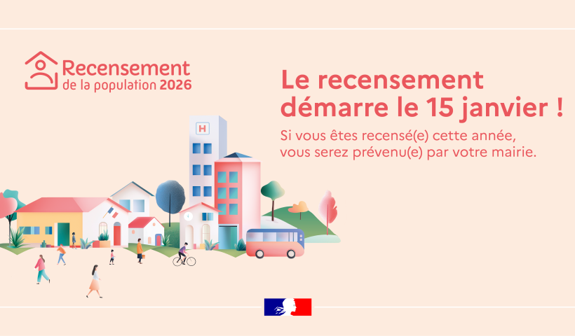 Le recensement démarre le 15 janvier ! 
